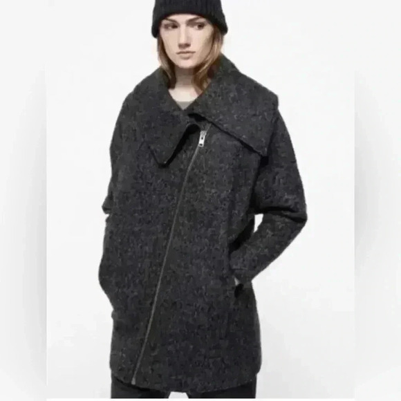 Just Female Jackets & Blazers - Just Female wool blend  Coat size XS. Black